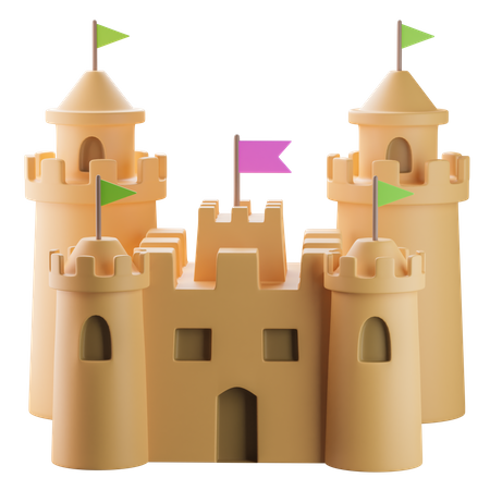 Castelo  3D Icon