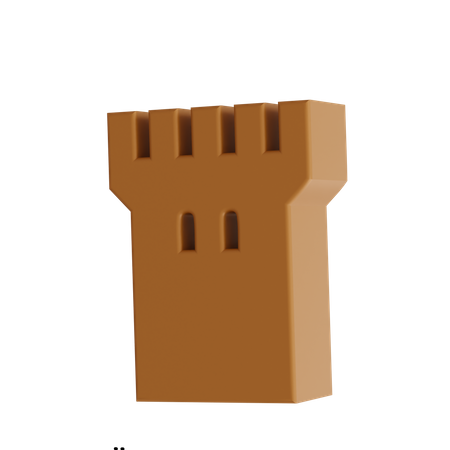 Castelo  3D Icon