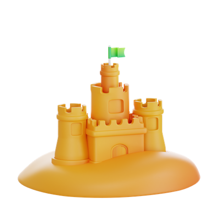 Areia do castelo  3D Icon