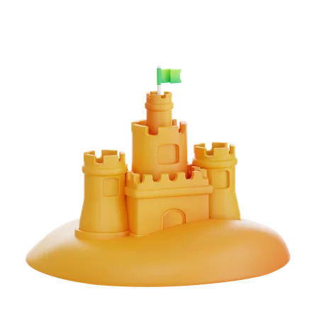 Areia do castelo  3D Icon