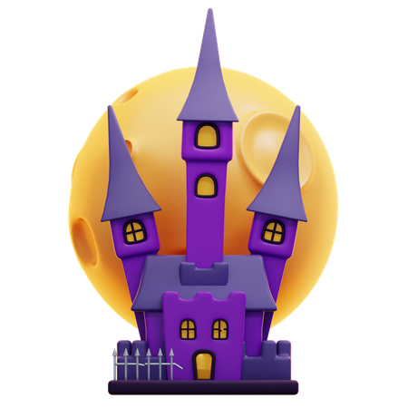 Castelo assombrado  3D Icon