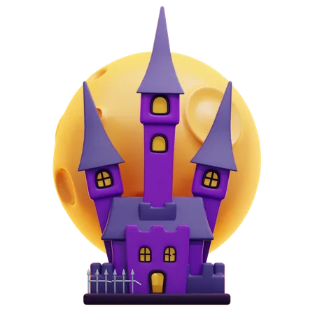 Castelo assombrado  3D Icon