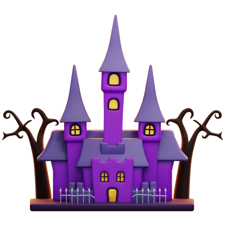 Castelo assombrado  3D Icon