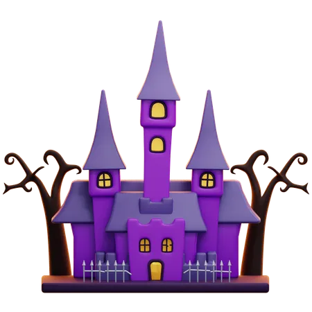 Castelo assombrado  3D Icon