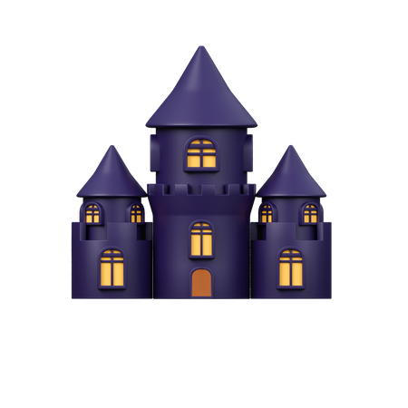 Castelo assombrado  3D Icon