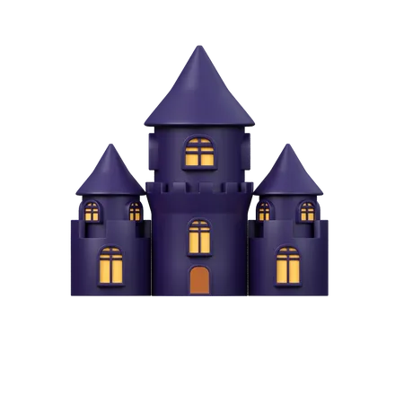 Castelo assombrado  3D Icon