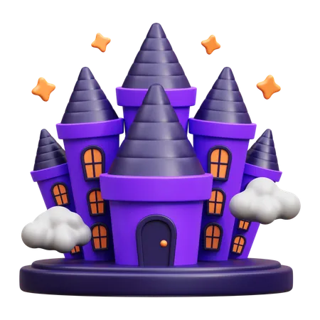 Castelo assustador  3D Icon