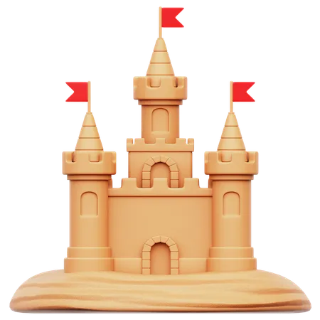 Castelo de Areia  3D Icon