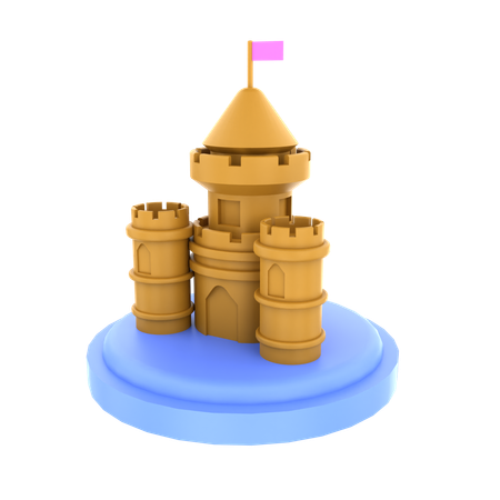 Castelo de Areia  3D Icon