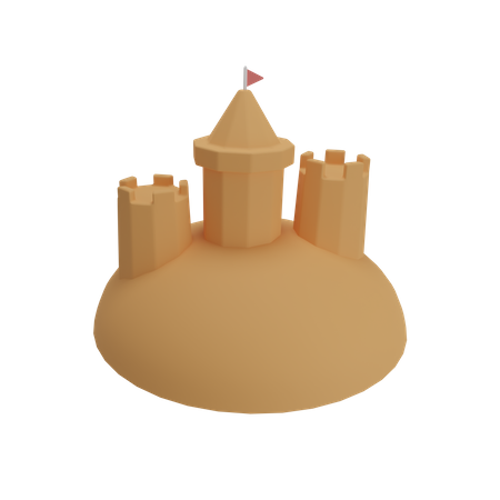 Castelo de Areia  3D Illustration