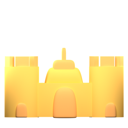 Castelo de Areia  3D Illustration