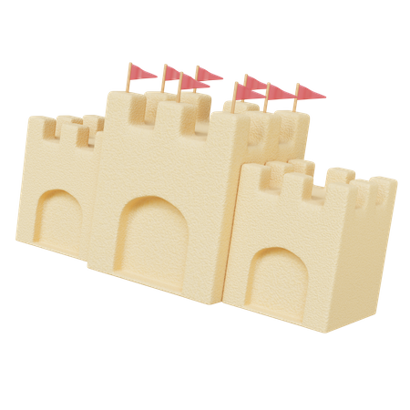 Castelo de Areia  3D Illustration