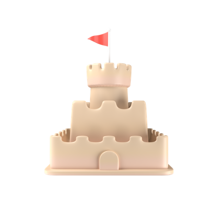 Castelo de Areia  3D Illustration