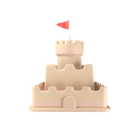 Castelo de Areia  3D Illustration