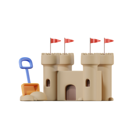 Castelo de Areia  3D Icon