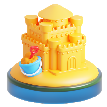 Castelo de Areia  3D Icon