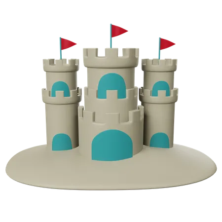 Castelo de Areia  3D Icon