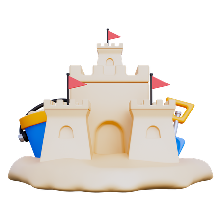 Castelo de Areia  3D Icon