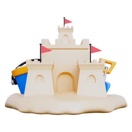 Castelo de Areia  3D Icon