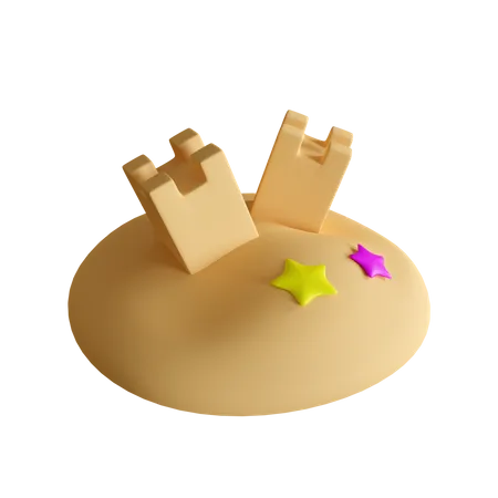 Castelo de Areia  3D Icon