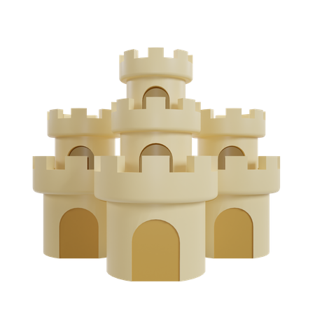 Castelo de Areia  3D Icon