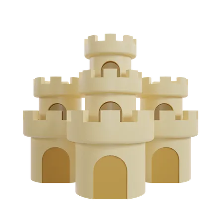 Castelo de Areia  3D Icon