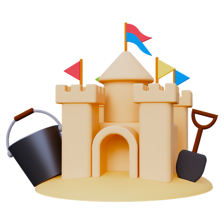 Castelo de Areia  3D Icon