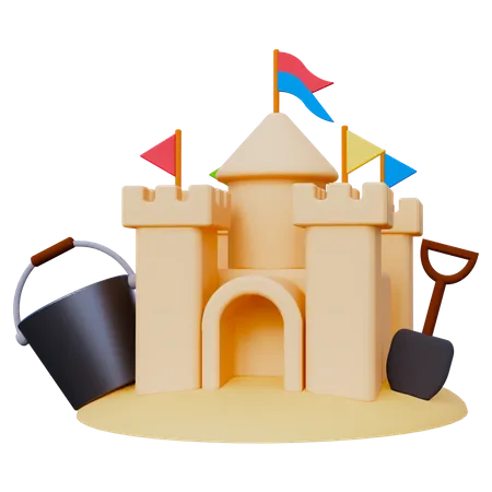 Castelo de Areia  3D Icon