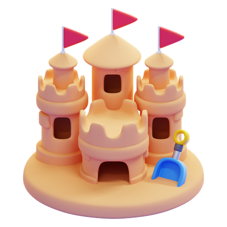 Castelo de Areia  3D Icon