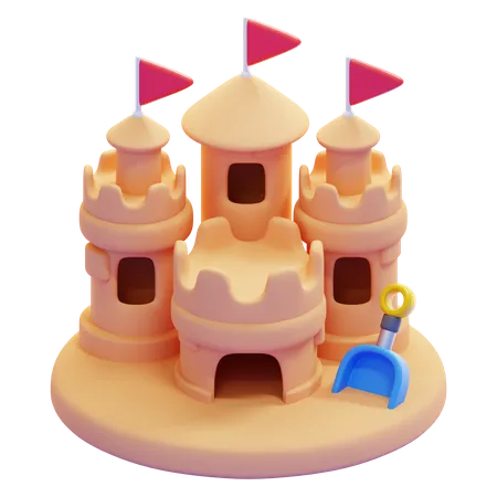 Castelo de Areia  3D Icon