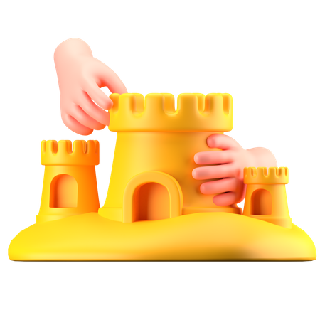 Castelo de Areia  3D Icon