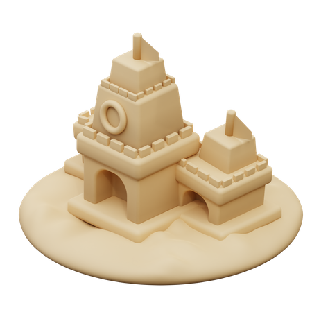 Castelo de Areia  3D Icon