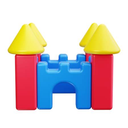 Castelo de brinquedo  3D Icon