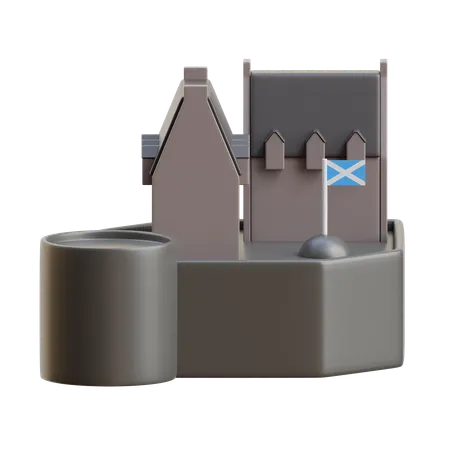 Castelo de Edimburgo  3D Icon