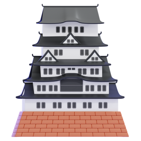 Castelo Himeji  3D Icon