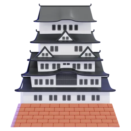 Castelo Himeji  3D Icon