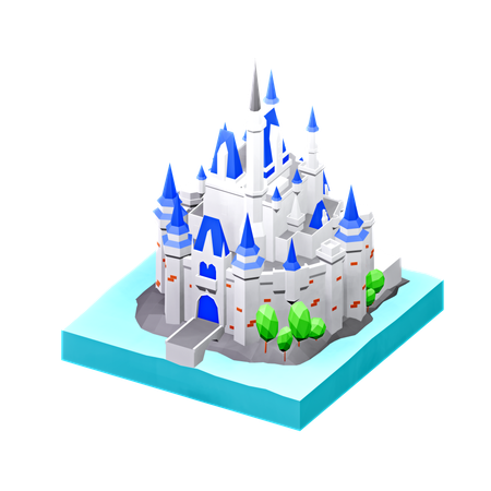 Castelo da disney  3D Icon