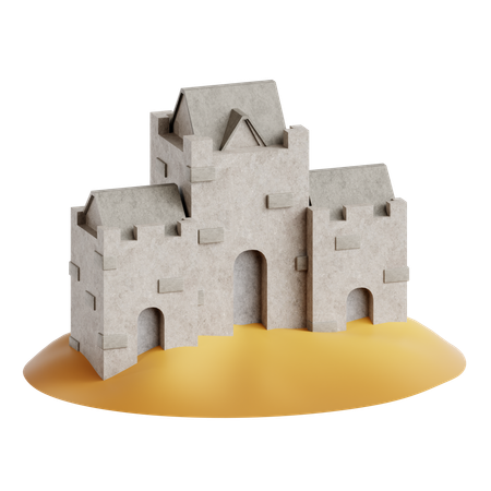 Castelo escocês  3D Icon