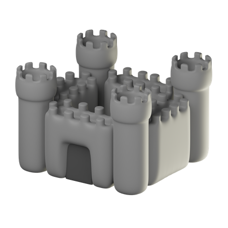 Castelo Velho  3D Icon