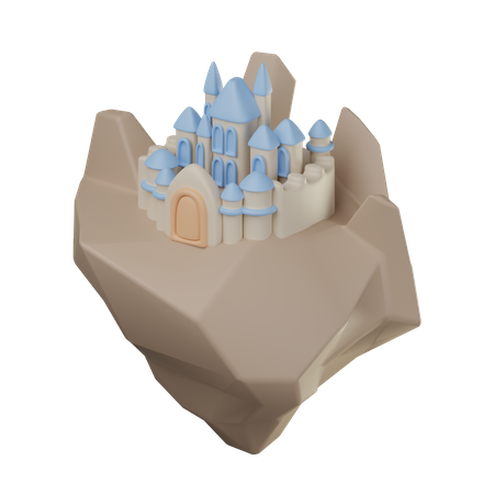 Castelo voador  3D Icon