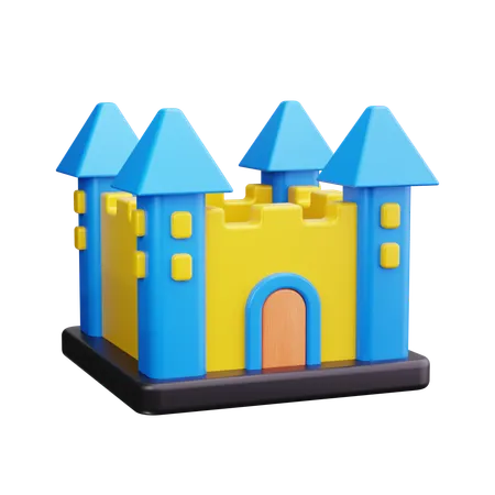 Castillo de arena  3D Icon