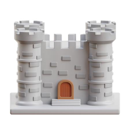 Castillo de arena  3D Icon