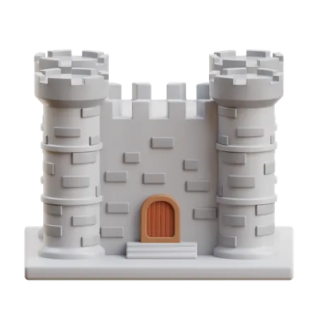 Castillo de arena  3D Icon