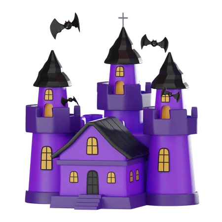 Castillo de halloween  3D Icon