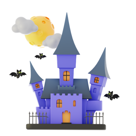 Castillo de halloween  3D Icon
