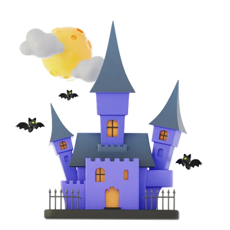 Castillo de halloween  3D Icon