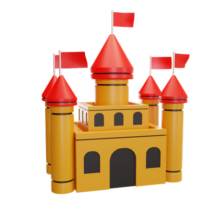 Castillo de juguete  3D Icon