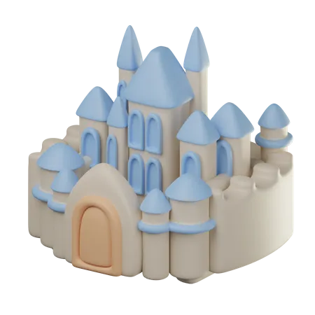 Castillo del reino  3D Icon