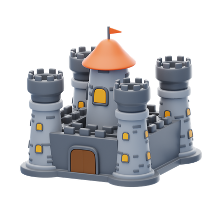 Castillo del rey  3D Icon