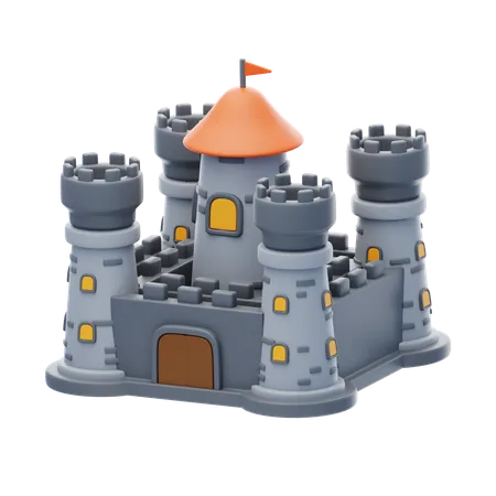 Castillo del rey  3D Icon